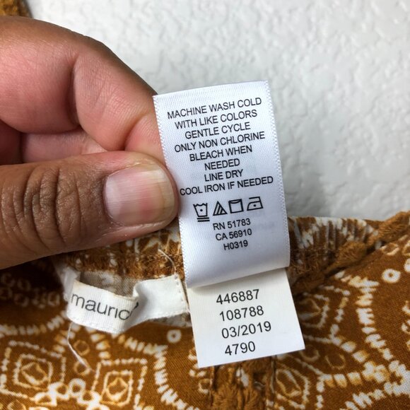 Maurices Mustard Yellow V-neck Fit And Flare Dress Women's See Measurements GUC! - Picture 7 of 12